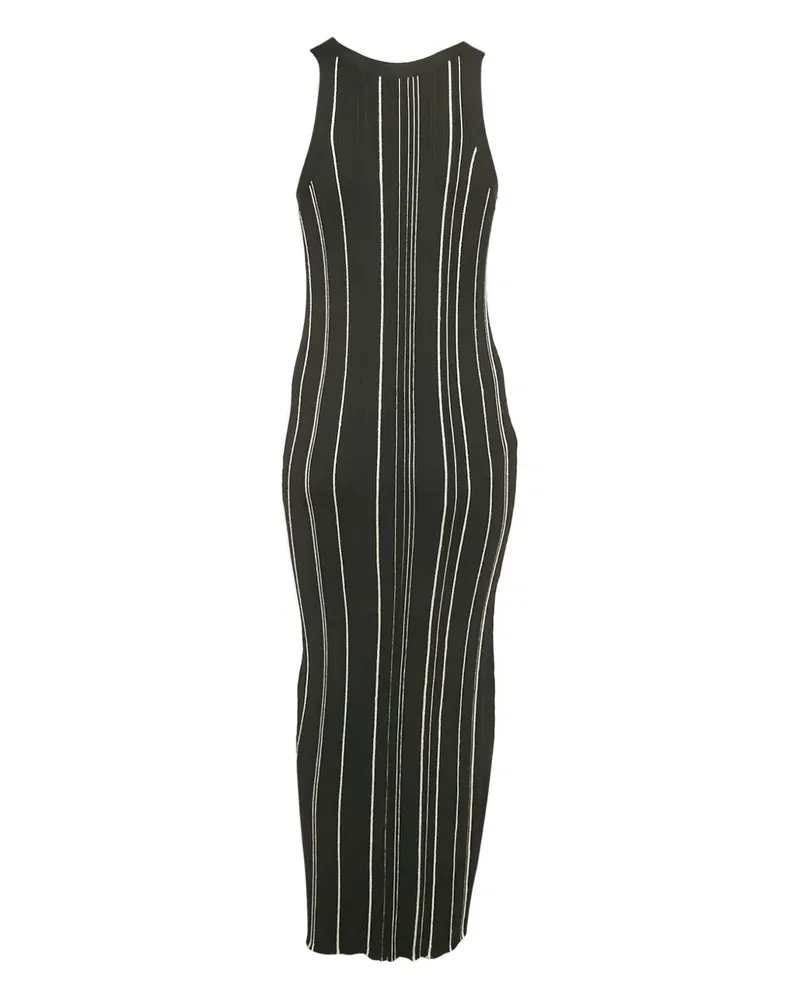 Totême braided ribbed maxi dress - Schwarz Schwarz