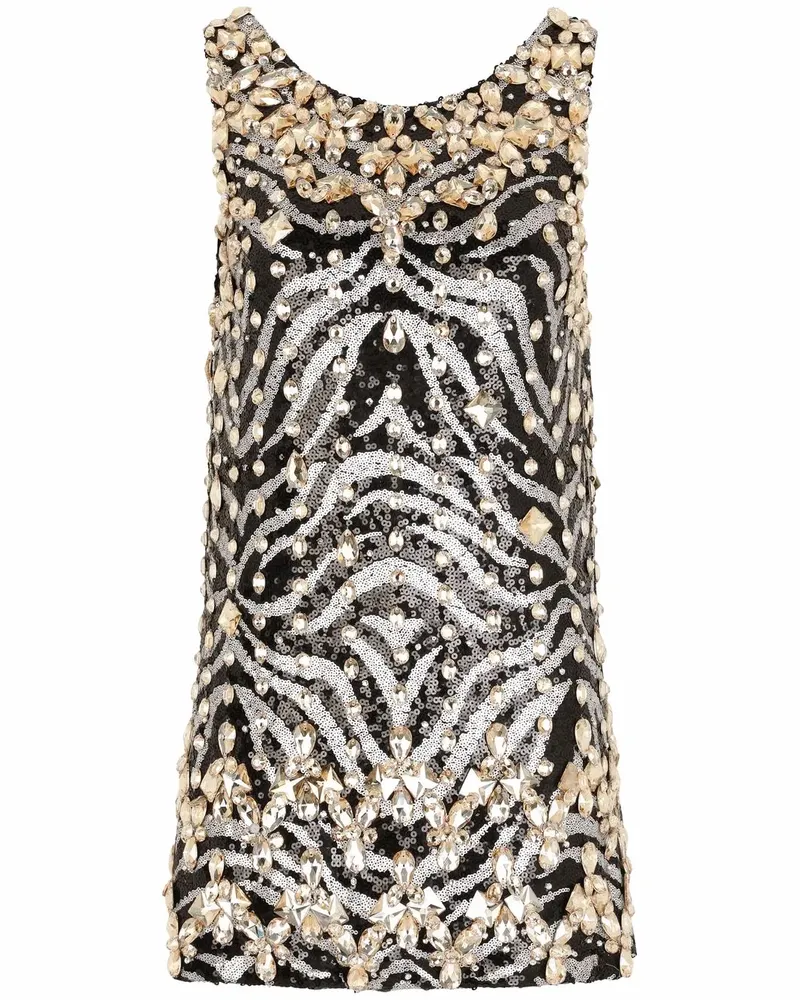 Dolce & Gabbana Kristallverziertes Kleid - Nude Nude