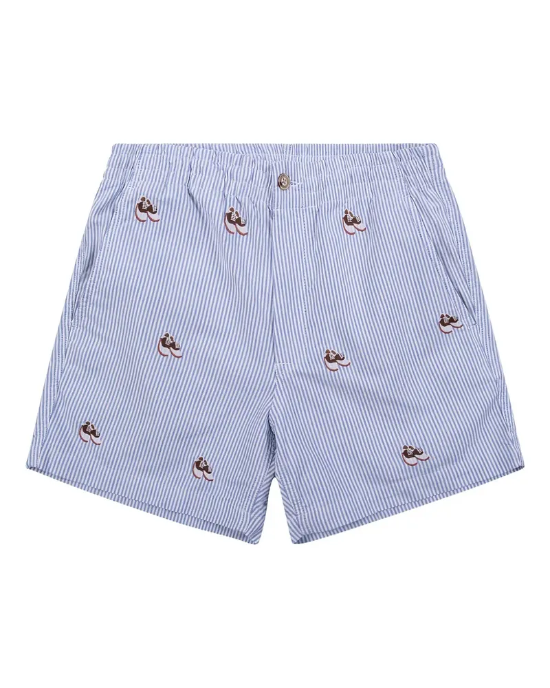 Ralph Lauren Gestreifte Prepster Shorts - Blau Blau