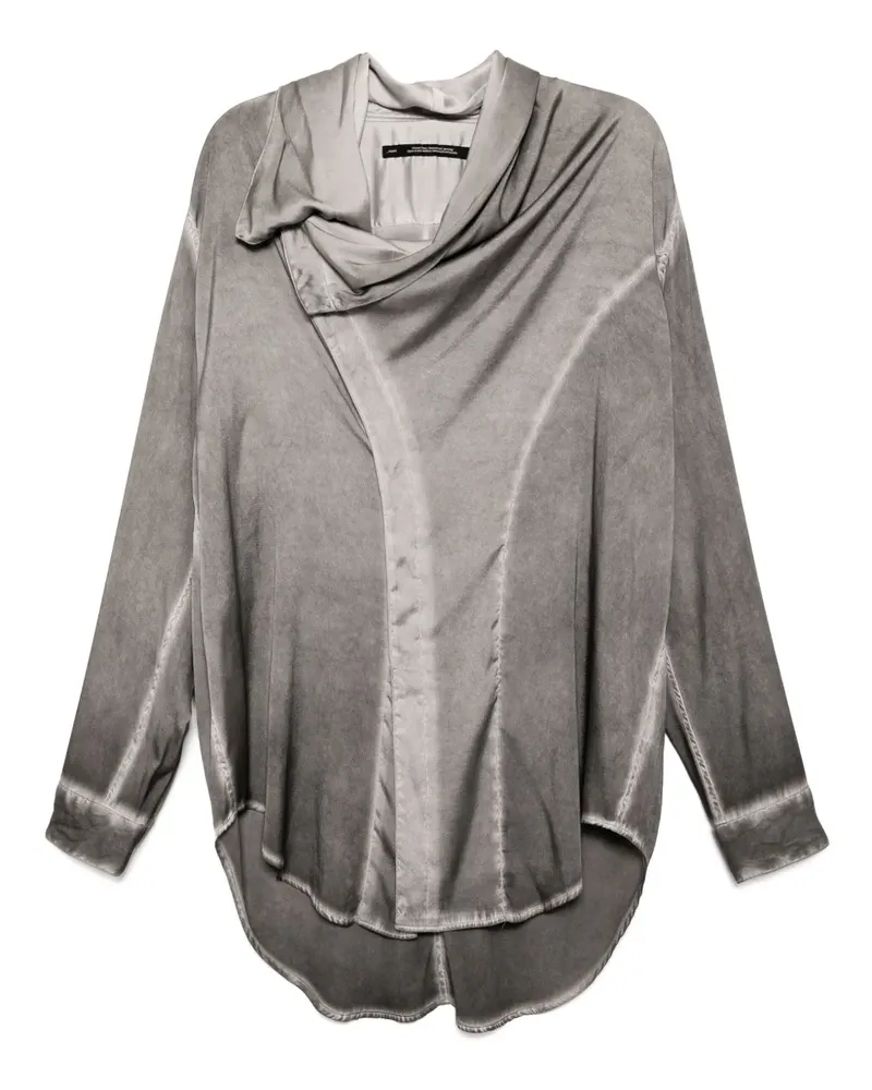 Julius Wrap-Nack Hemd - Grau Grau