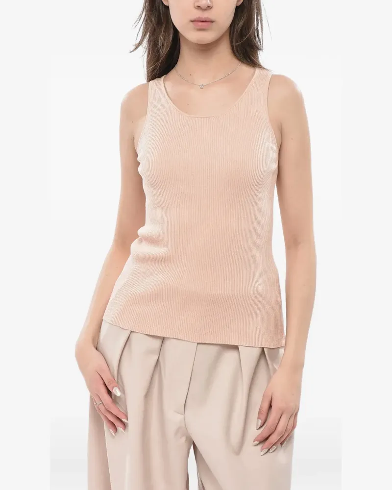 ASPESI ribbed-knit tank top - Nude Nude
