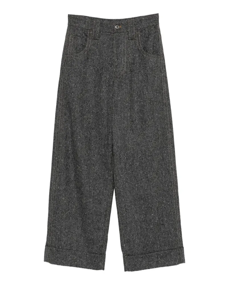 Brunello Cucinelli Hose mit weitem Bein - Grau Grau