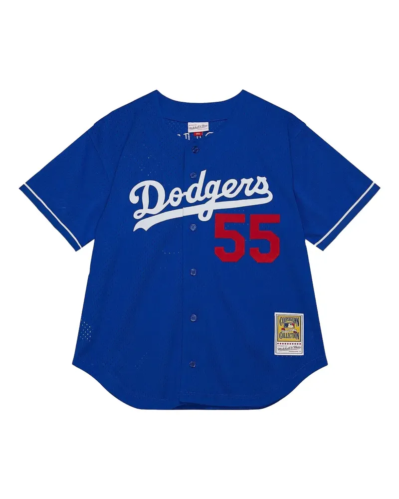 Mitchell & Ness MLB Dodgers 2000 Orel Hershiser Hemd - Blau Blau