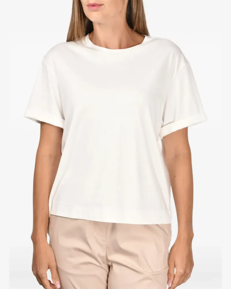 Gran Sasso rolled cuff top - Weiß Weiß