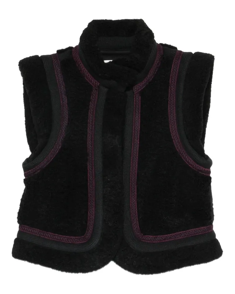 Antik Batik Sally gilet - Schwarz Schwarz