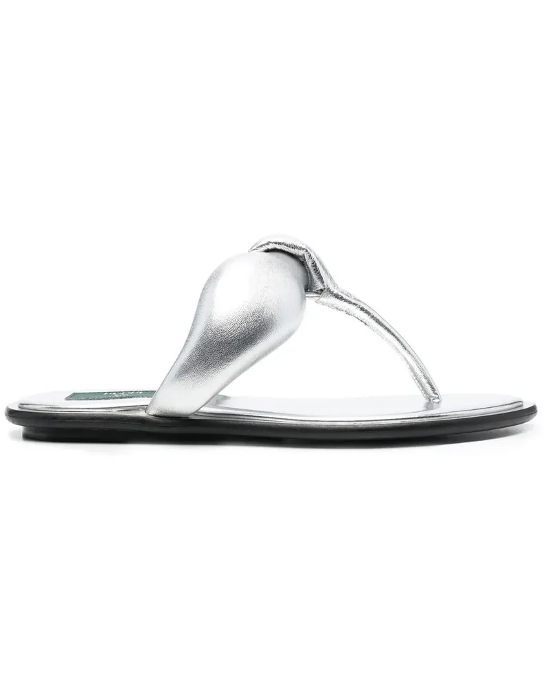 Emilio Pucci Sandalen im Metallic-Look - Silber Silber