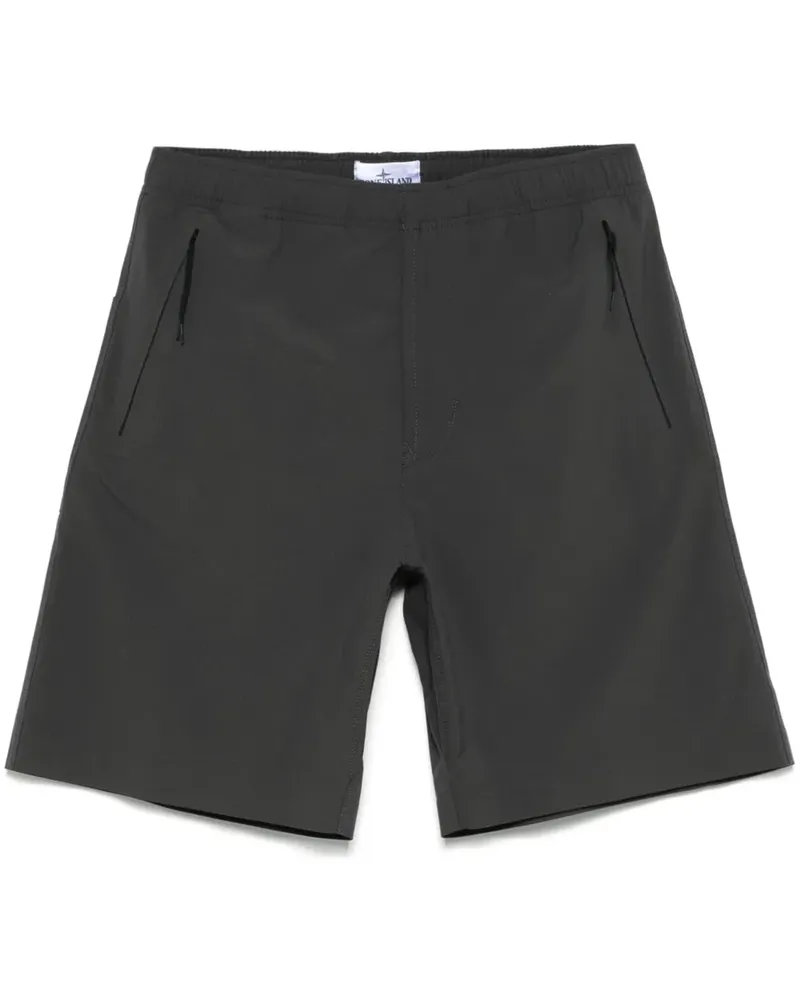 Stone Island Shorts mit Logo-Stickerei - Grau Grau