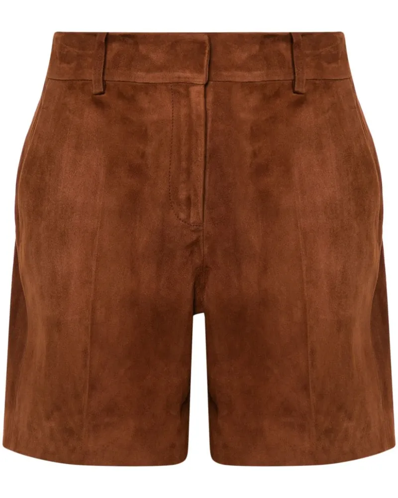 Ermanno Scervino Shorts aus Wildleder - Braun Braun