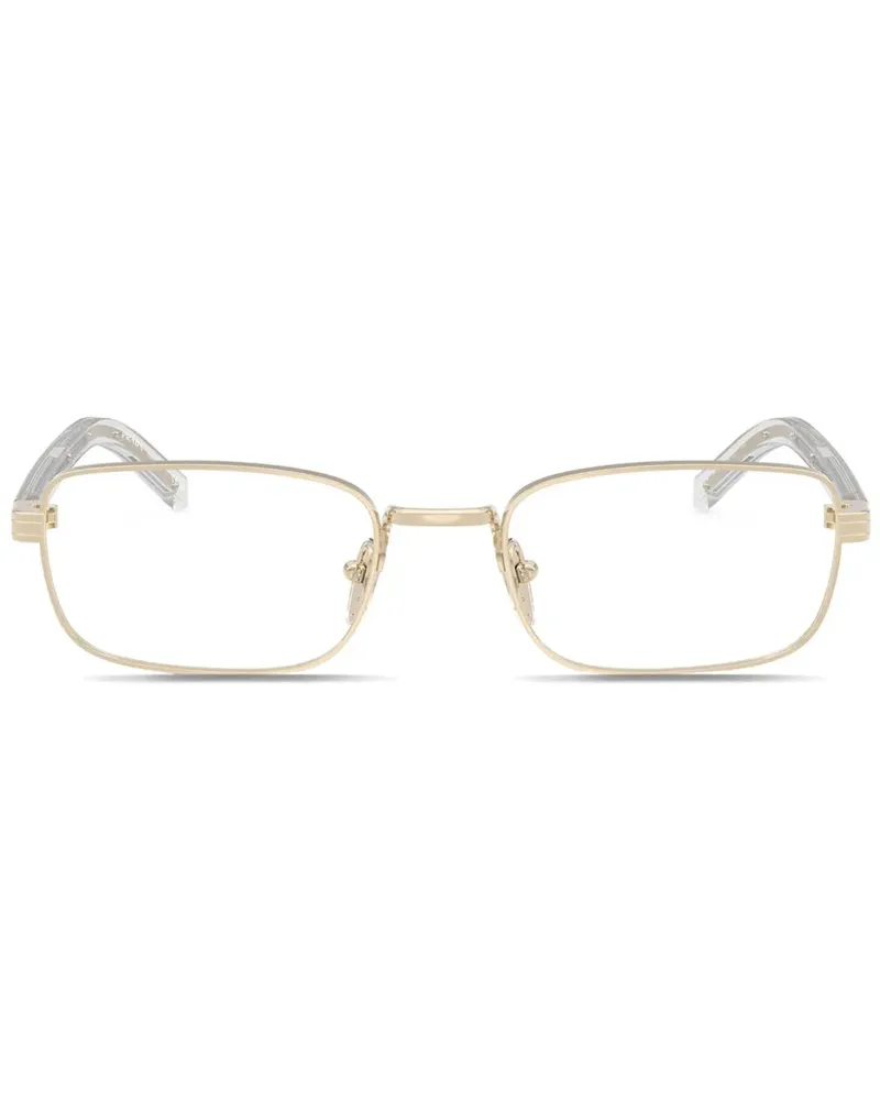 Prada Brille mit eckigem Gestell - Gold Gold