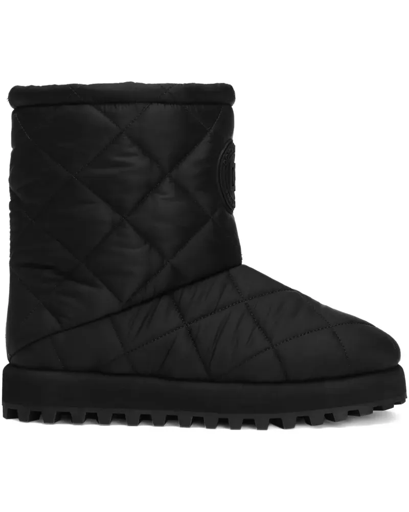 Dolce & Gabbana Stiefel mit Steppung - Schwarz Schwarz