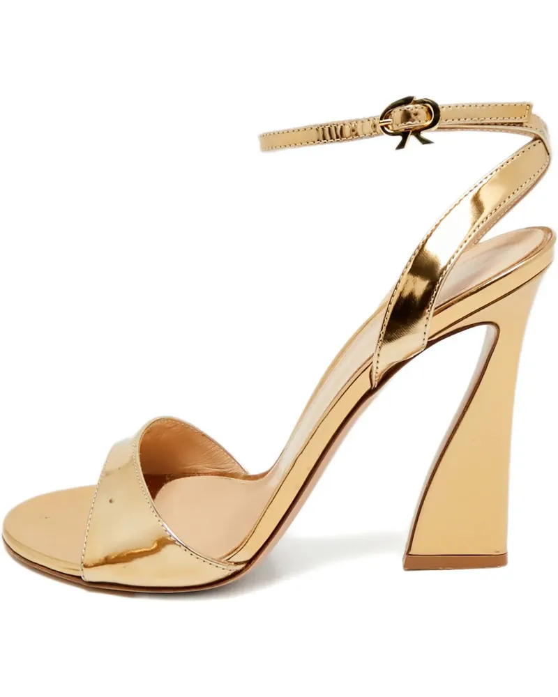 Gianvito Rossi leather slingback sandals - Gold Gold