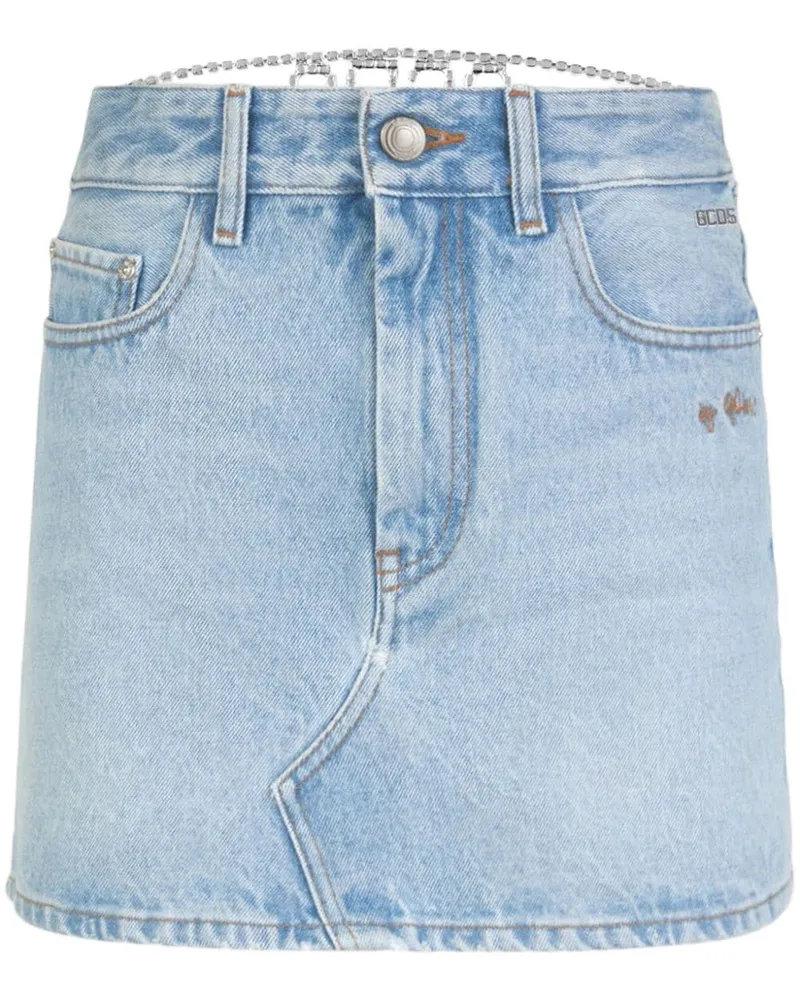 GCDS Chocker Jeansrock - Blau Blau