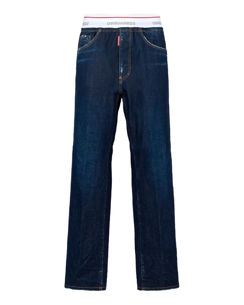 Dsquared2 Dunkle Relax-Hose - Blau Blau