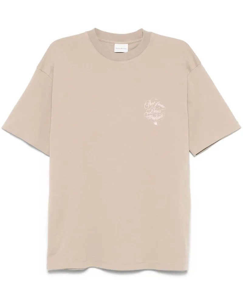 Drôle de Monsieur Le Slogan Vignes T-Shirt - Nude Nude