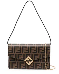 Fendi FF Diamonds Portemonnaie Braun