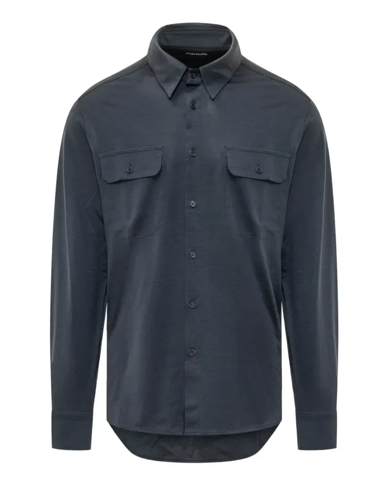 Tom Ford military shirt - Blau Blau