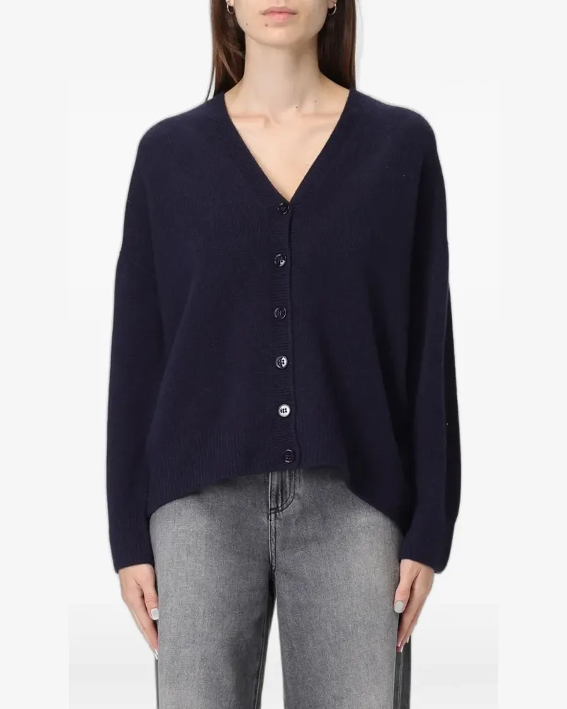 Emporio Armani v-neck cashmere cardigan - Blau Blau