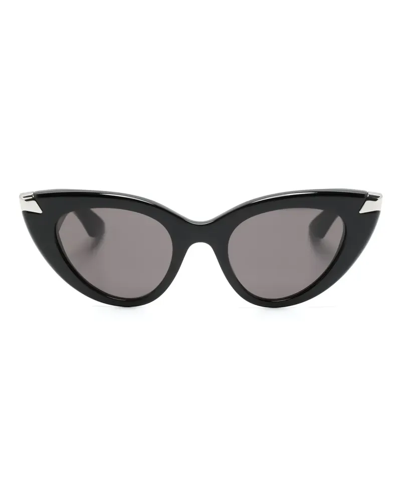 Alexander McQueen AM0442S Cat-Eye-Sonnenbrille - Schwarz Schwarz