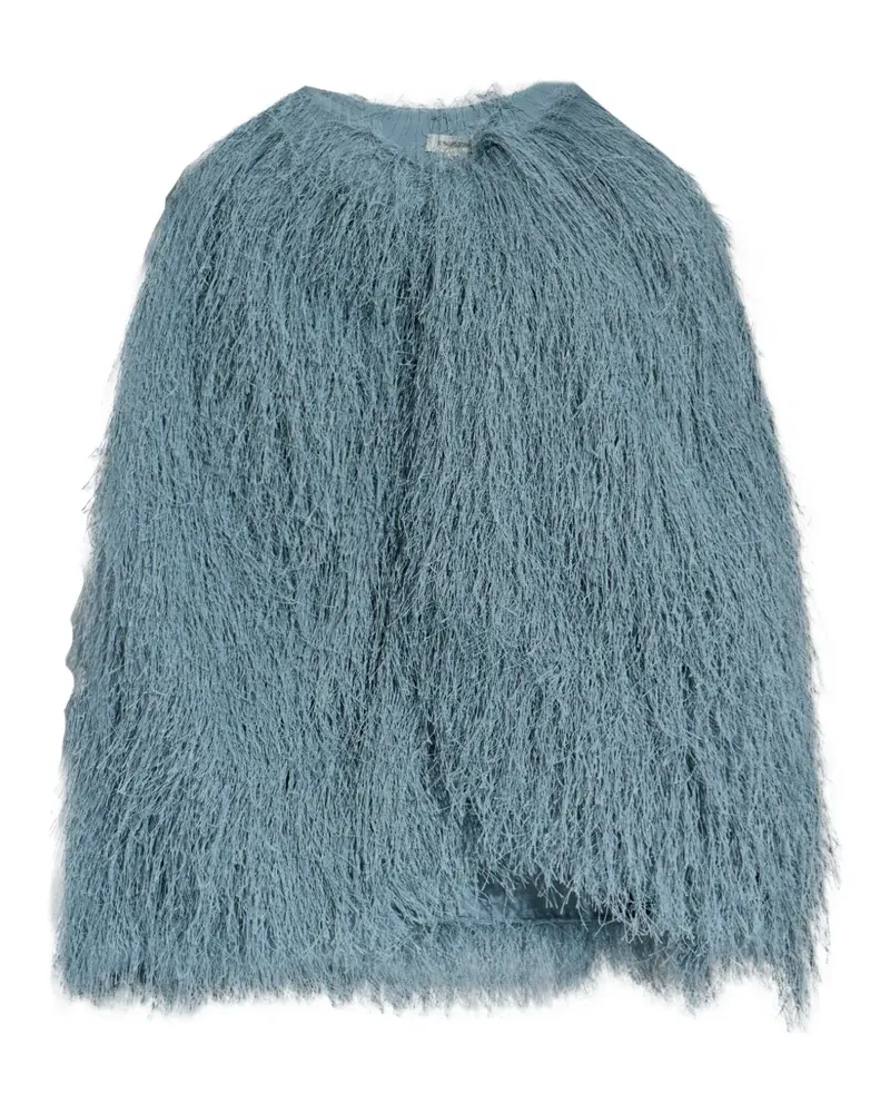 By Malene Birger Jacke mit Fransen - Blau Blau