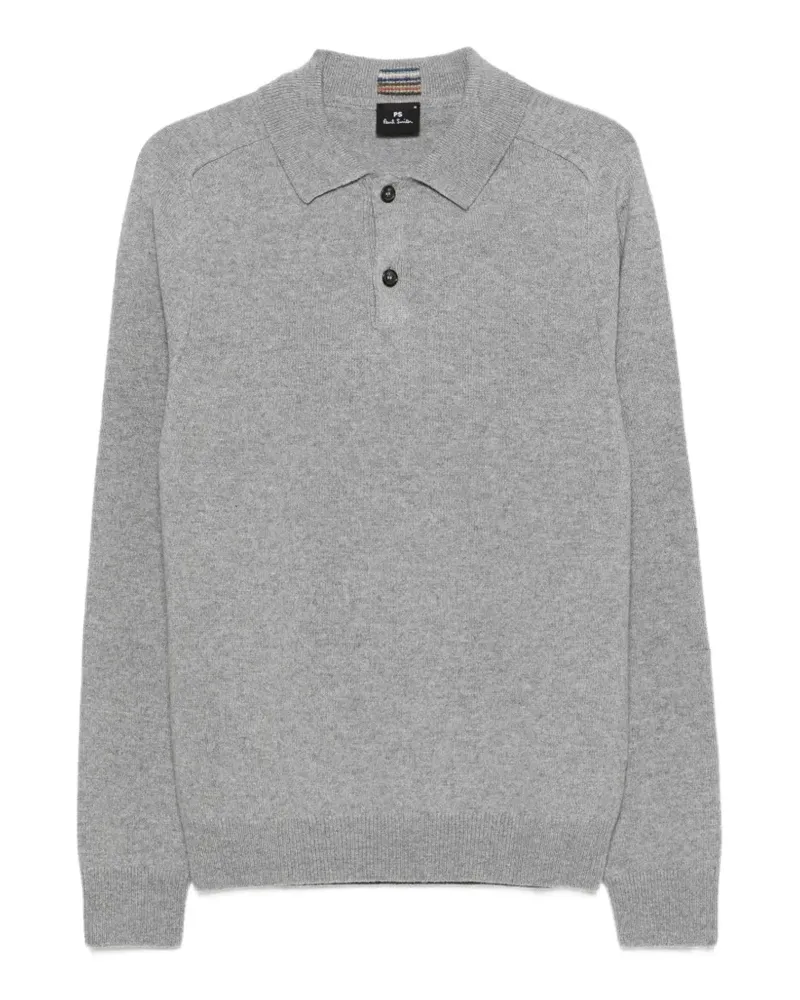 Paul Smith Polo-Pullover aus Merinowolle - Grau Grau
