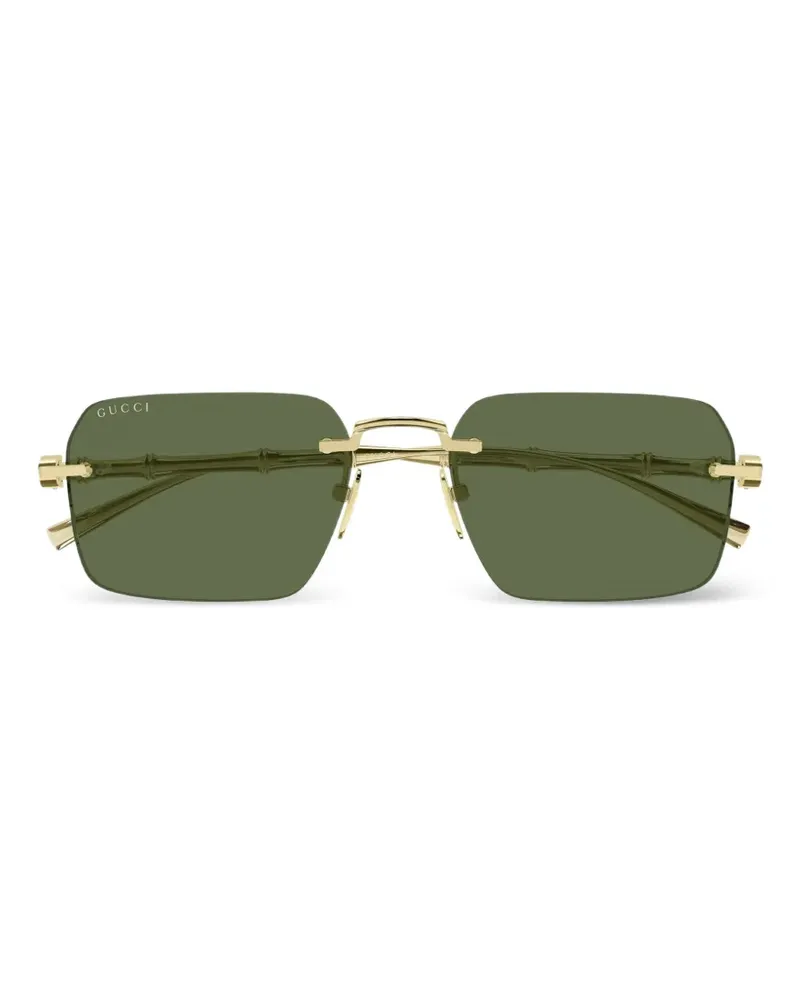 Gucci rimless sunglasses - Gold Gold