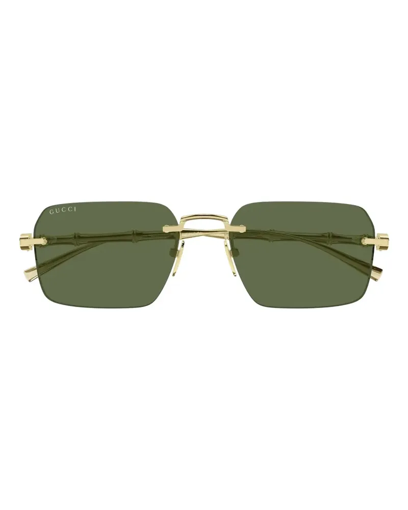 Gucci rimless sunglasses - Gold Gold
