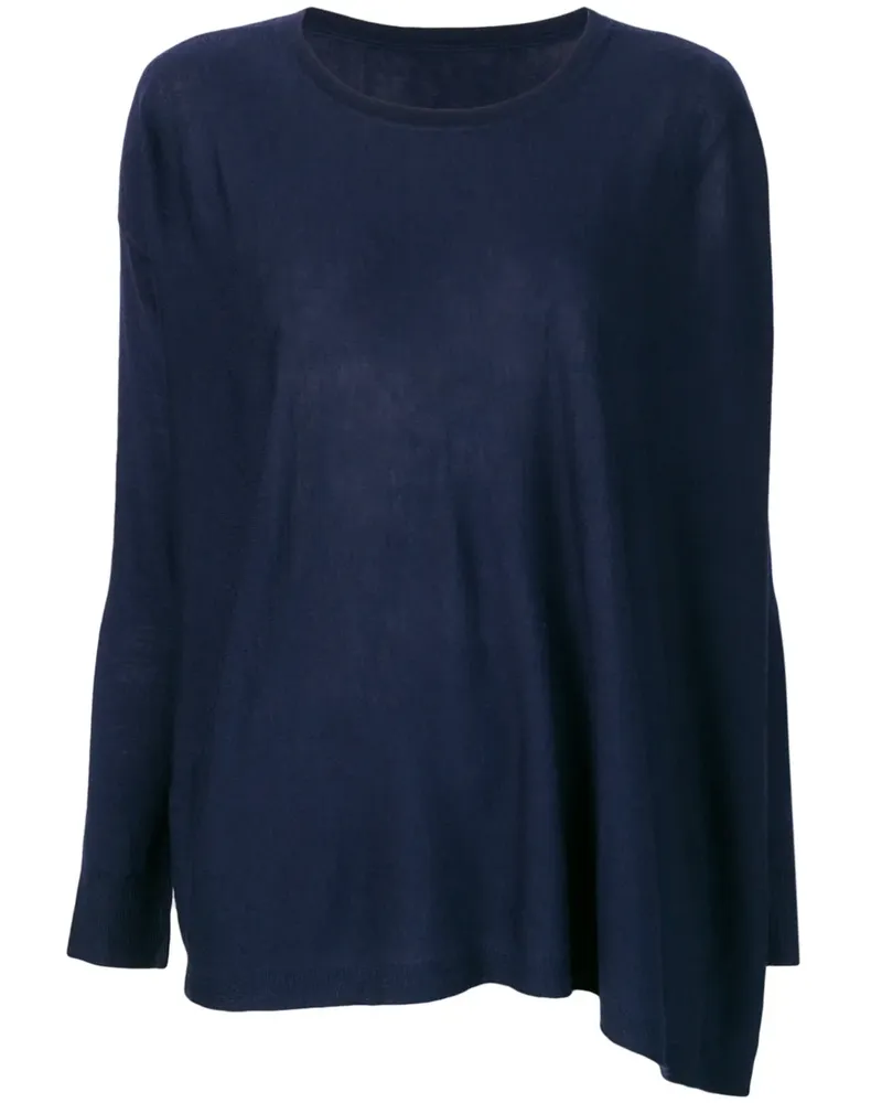 SottoMettimi Fein gestrickter Pullover - Blau Blau