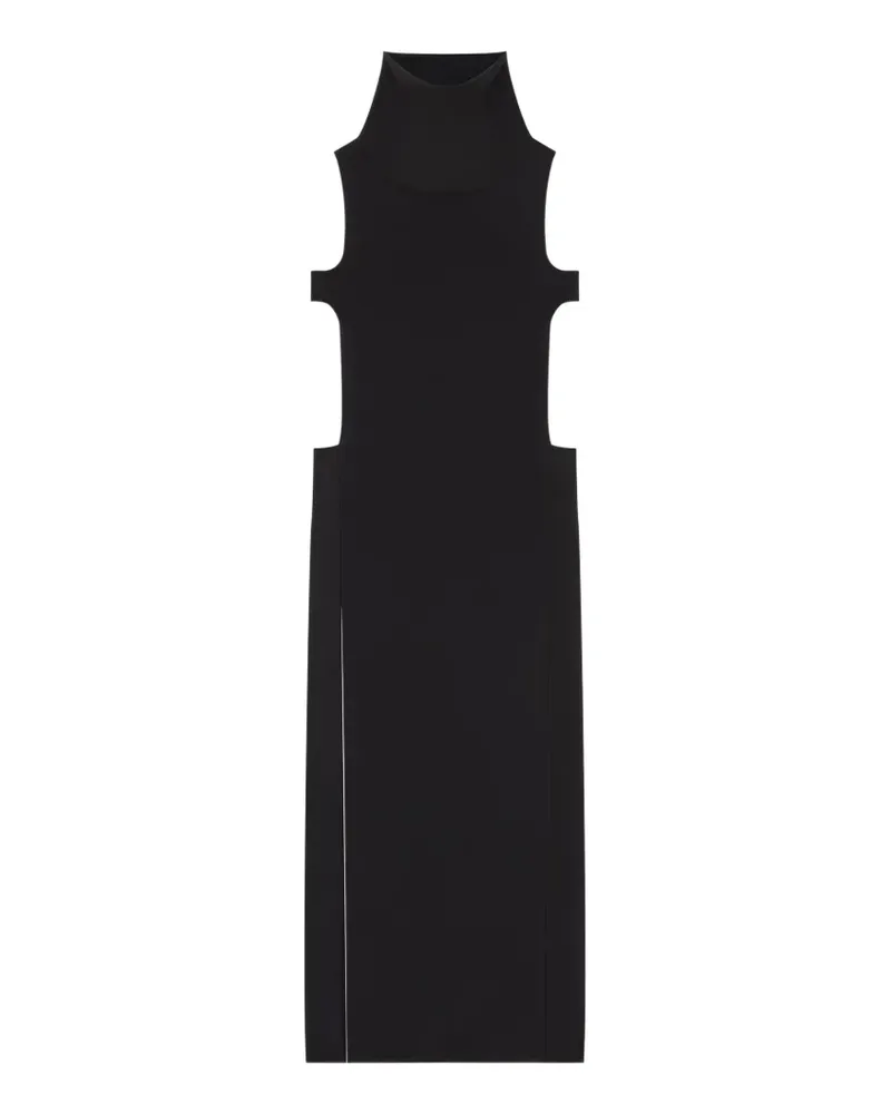 Courrèges Kleid mit Stehkragen - Schwarz Schwarz