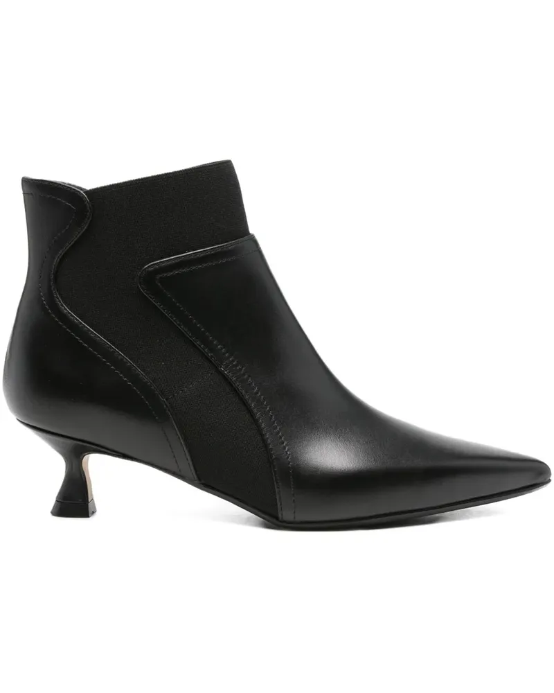 Anna F. Stiefel mit spitzer Kappe - Schwarz Schwarz