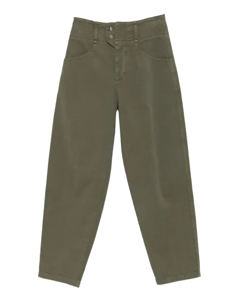 Lorena Antoniazzi High-Waist-Hose mit geradem Bein - Grün Grün