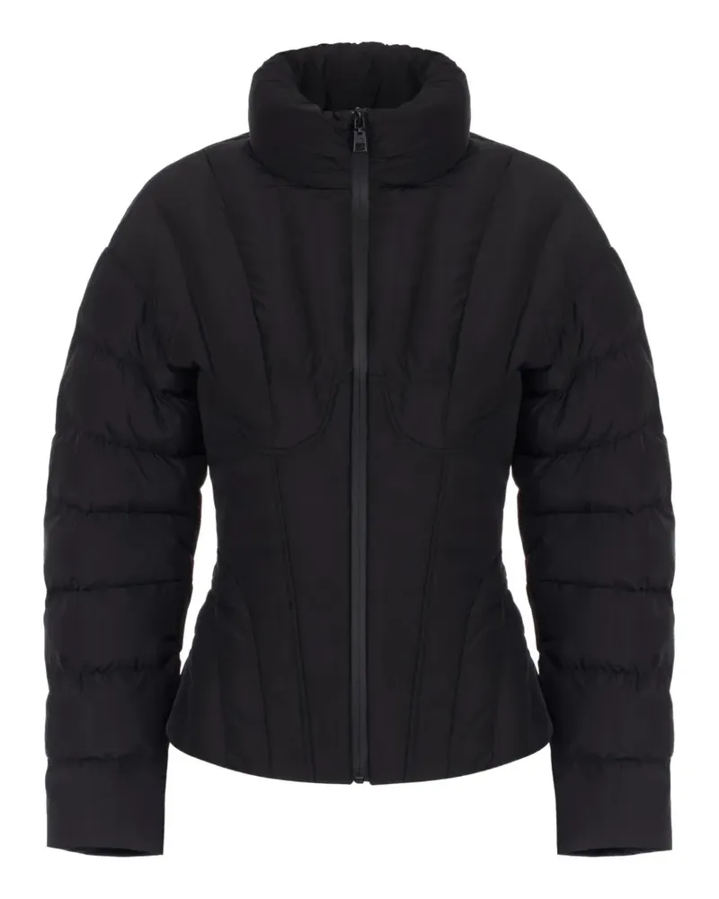 Elisabetta Franchi Daunenjacke aus Voile-Stoff - Schwarz Schwarz