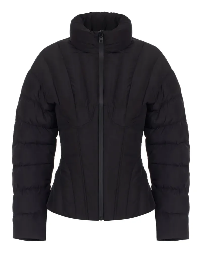 Elisabetta Franchi Daunenjacke aus Voile-Stoff - Schwarz Schwarz