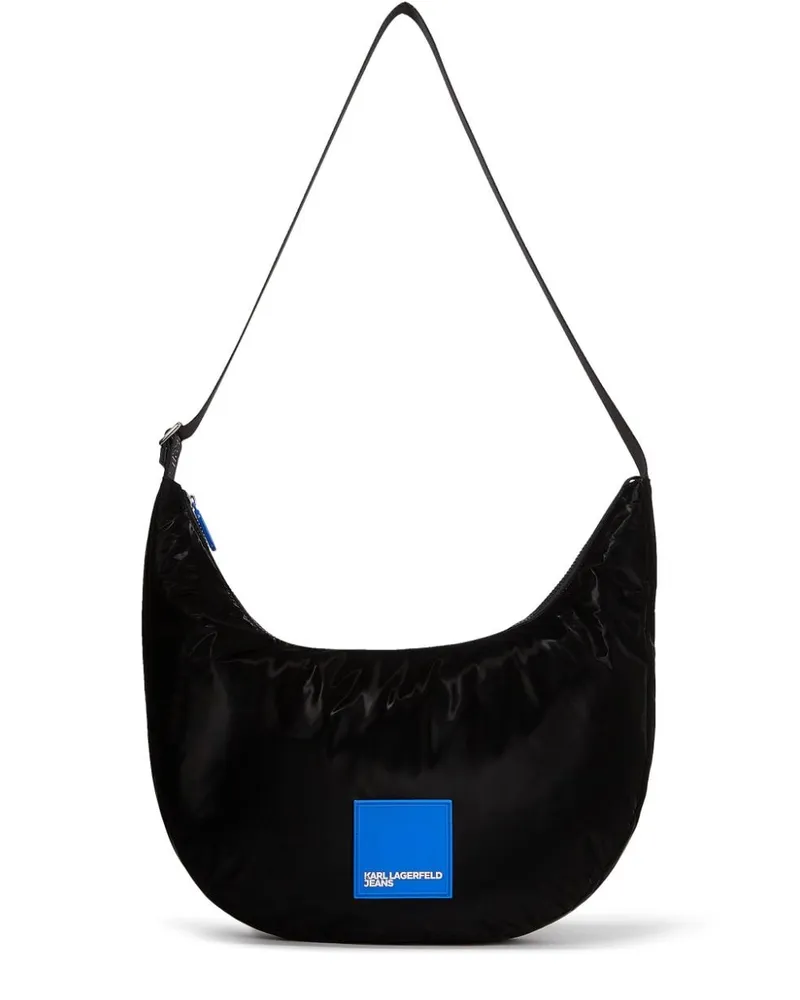 Karl Lagerfeld Schultertasche mit Logo - Schwarz Schwarz