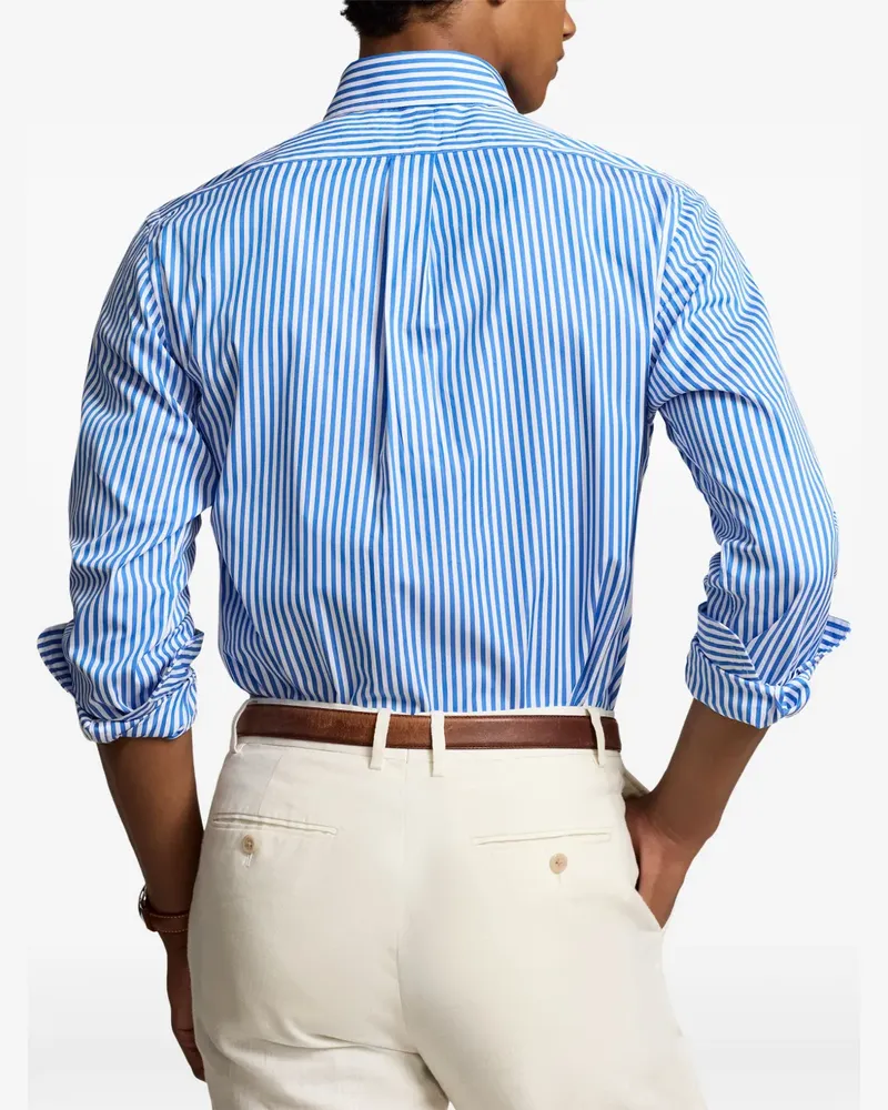 Ralph Lauren striped embroidered shirt - Blau Blau
