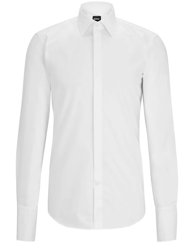 HUGO BOSS Hemd mit klassischem Kragen - Weiß Weiß