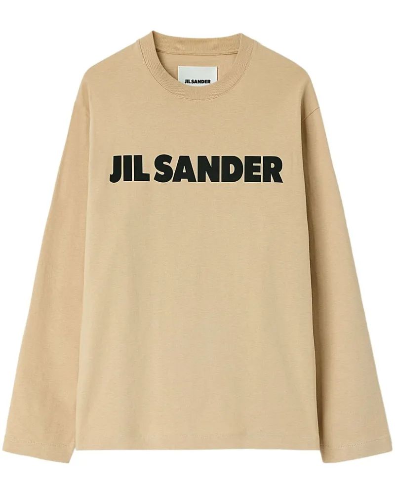 Jil Sander T-Shirt mit Logo - Braun Braun