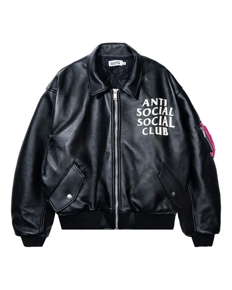 Anti Social Social Club Jacke im Bomber-Style - Schwarz Schwarz