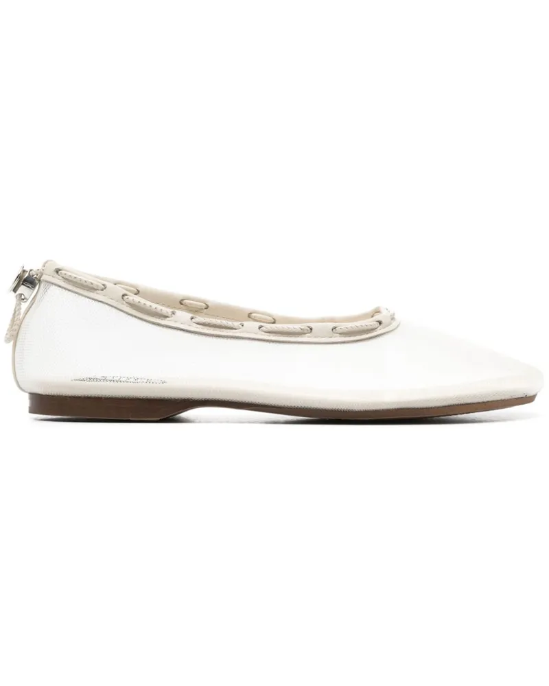 Alohas Ballerinas aus Mesh - Weiß Weiß