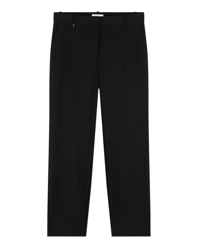 Tommy Hilfiger logo-plaque slim-fit trousers - Schwarz Schwarz