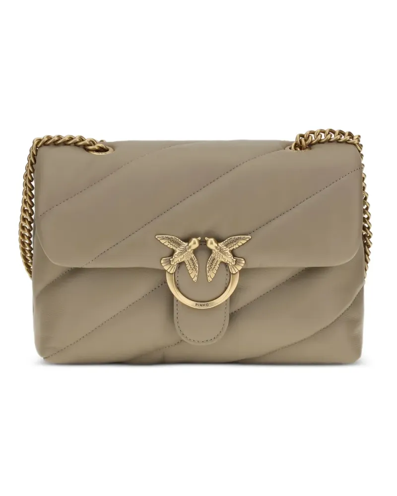 Pinko medium Love Bag quilted leather shoulder bag - Grau Grau