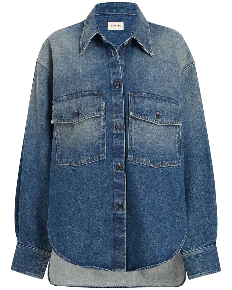KHAITE The Mahmet Jeanshemd - Blau Blau