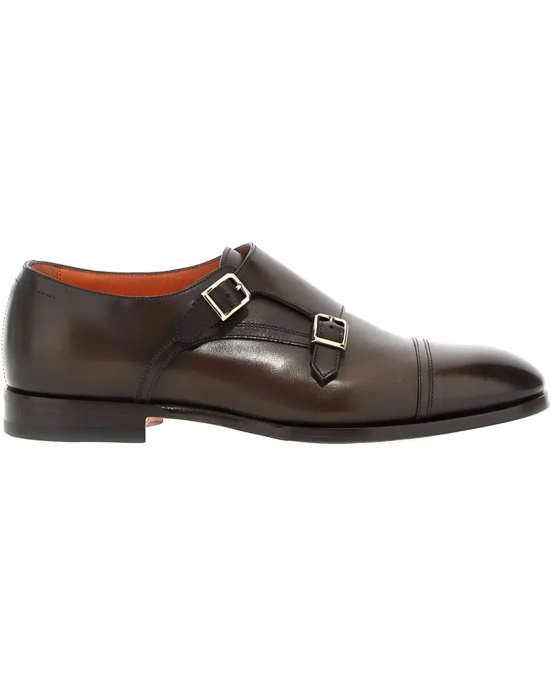 Santoni Axel Monk-Schuhe - Braun Braun