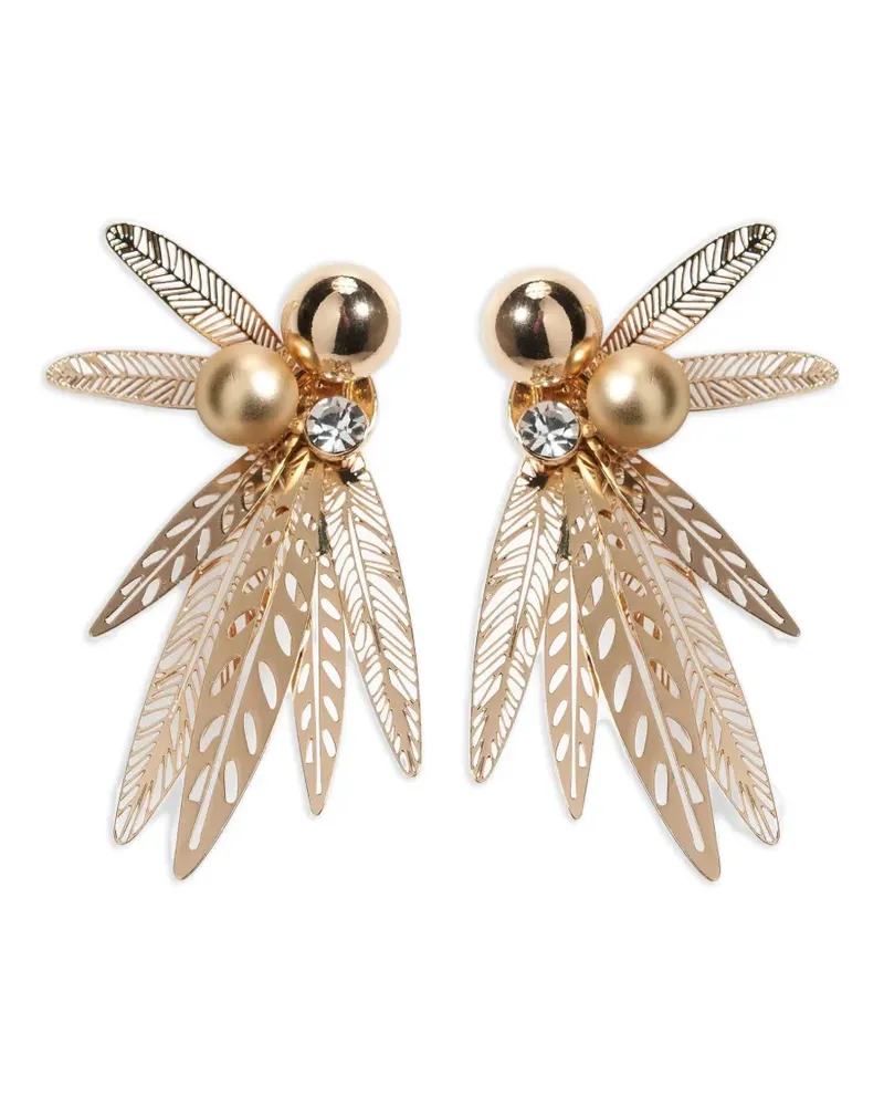 Carolina Herrera New York Ohrringe mit Olivenblatt - Gold Gold