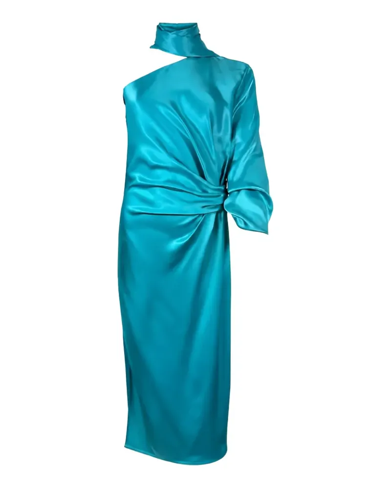 Pinko one-shoulder draped maxi dress - Blau Blau