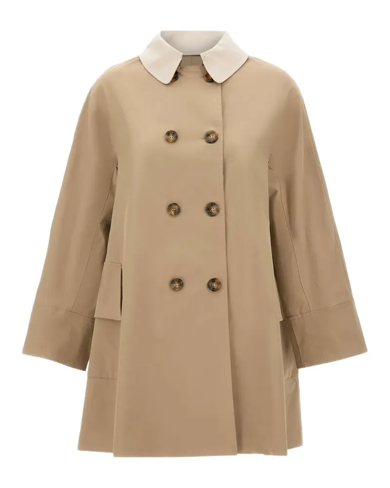 Elena Mirò Doppelreihiger Mantel - Nude Nude