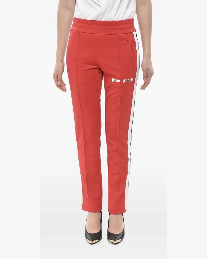Palm Angels logo-print side-stripe track pants - Rot Rot