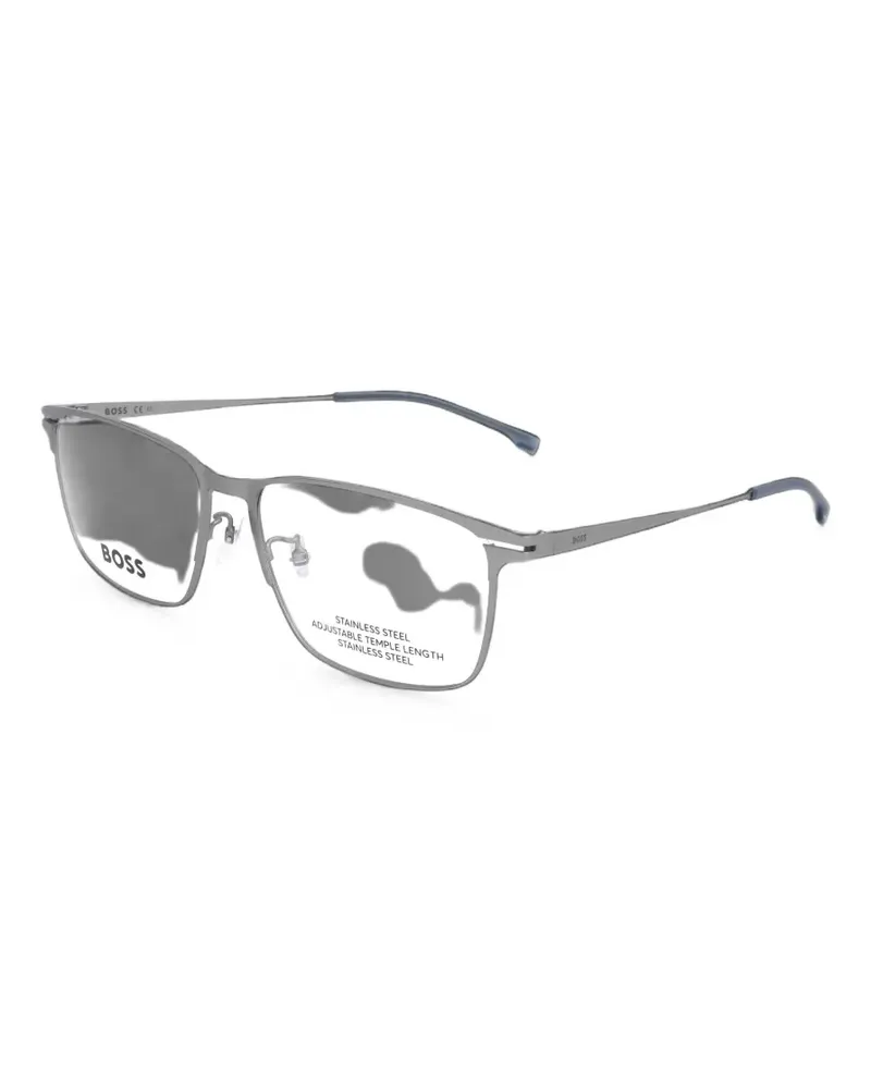HUGO BOSS rectangle-frame glasses - Grau Grau