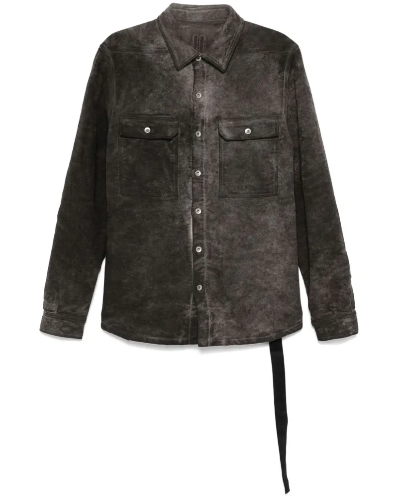 DRKSHDW by Rick Owens Gefütterte Hemdjacke - Grau Grau