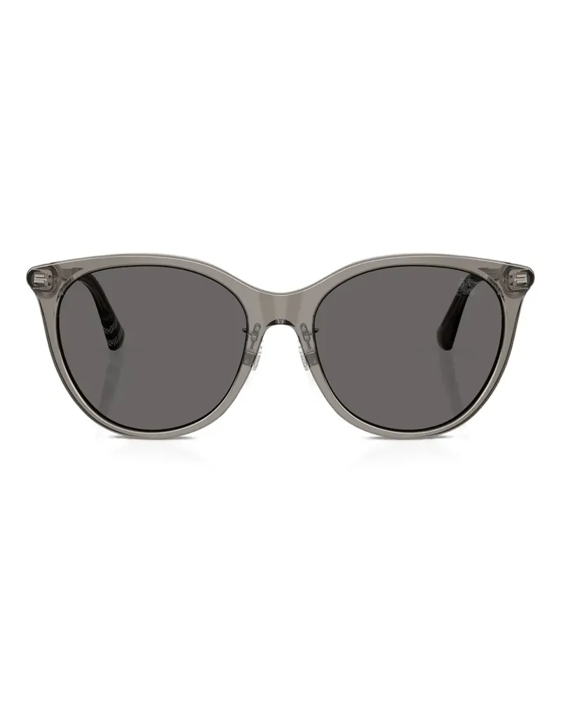 Burberry Sonnenbrille mit rundem Gestell - Grau Grau