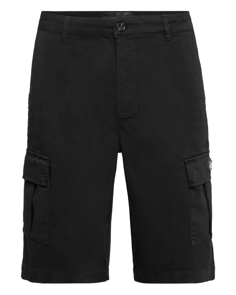 Philipp Plein Shorts mit aufgesetzten Taschen - Schwarz Schwarz